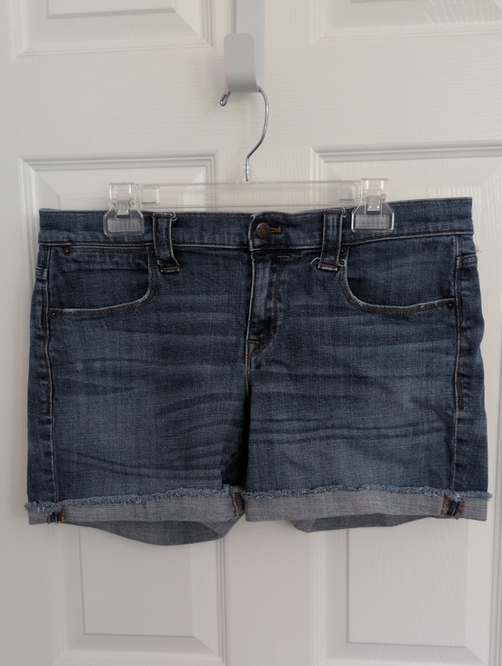 J. Crew Pants - J Crew Raw Hem Rolled Cuff Denim Shorts - 31